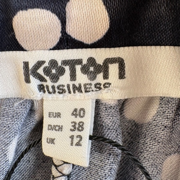 Koton Business Polka Dot Halter Neck Blouse Size UK 12 - Picture 8 of 12